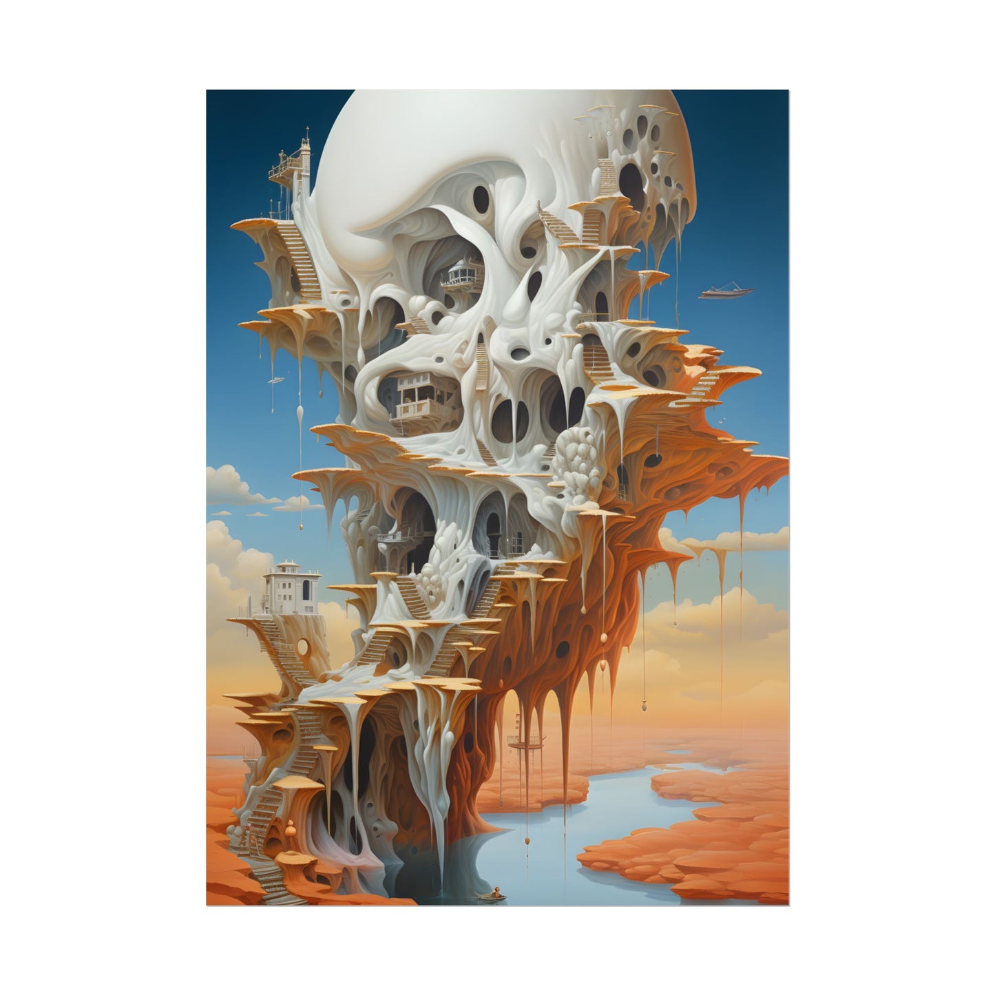 Surreal Dream World: Psychedelic Dreamscape Art - Poster