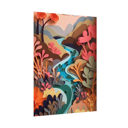 Eye-Catching American Landscape: Paper Quilling Art - Poster