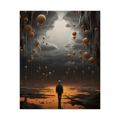 Freedom in Nature: Casual Outdoor Portrait - Poster