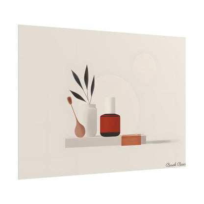 Minimalist Electronic Device: Bold Modern Art Illustration - Poster
