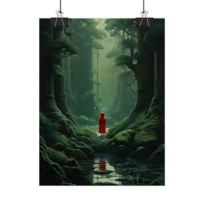 Casual Outdoors: Person in Nature Artwork - Poster