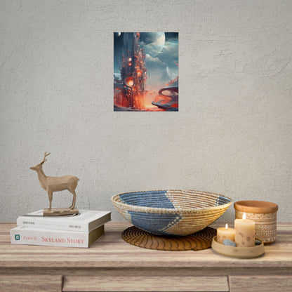 Cyber Dreams: Abstract Artwork - Poster
