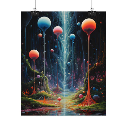 Celestial Dreams: Soft Blue Art Gallery - Poster