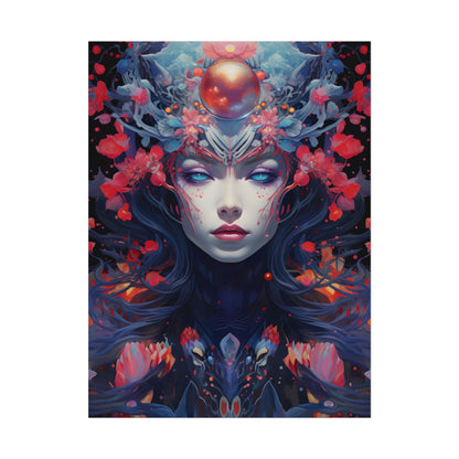 Otherworldly Celestial Dreams: Starry Night Artwork - Poster