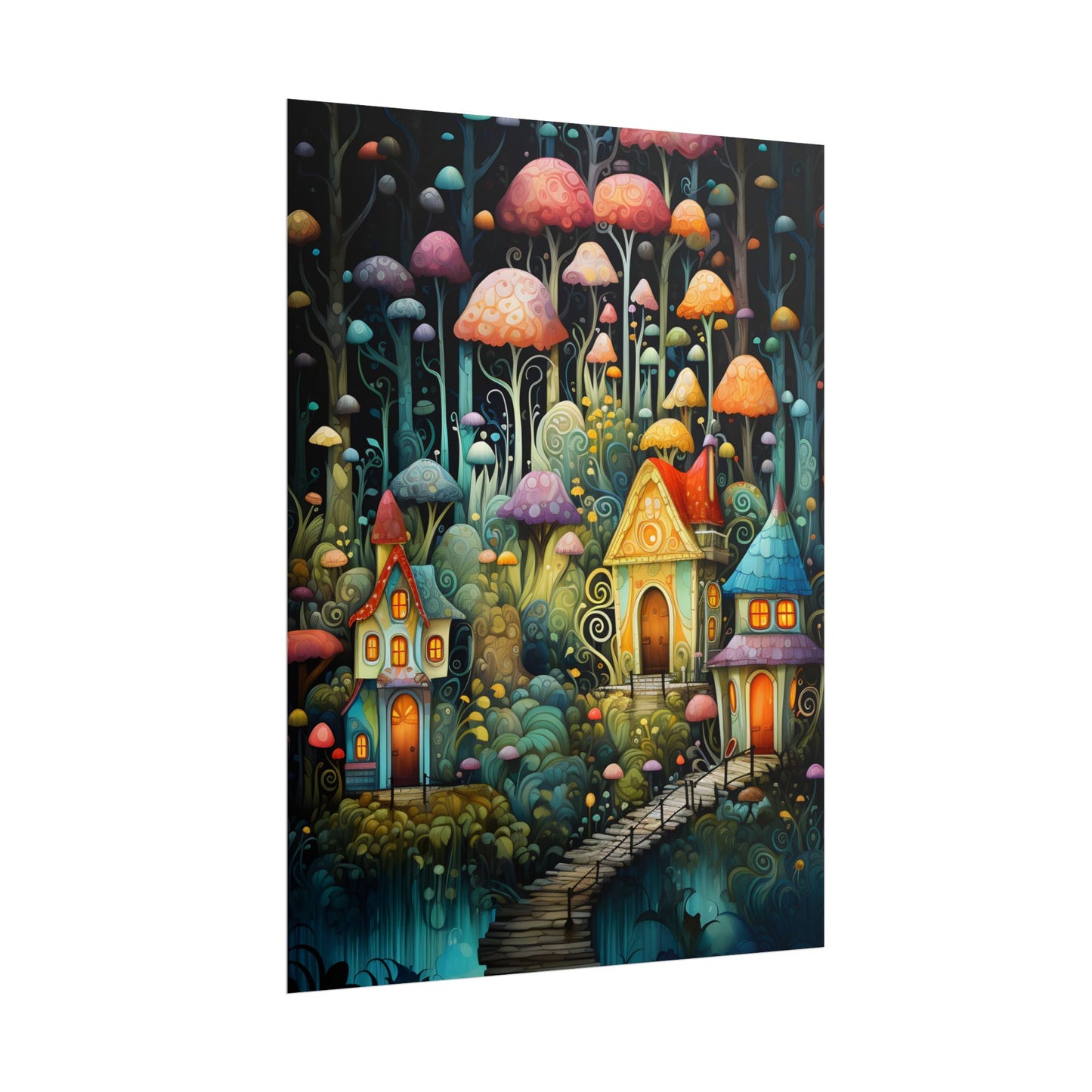 Enchanted Forest Fairies: A Classic Whimsical Artwork - Poster
