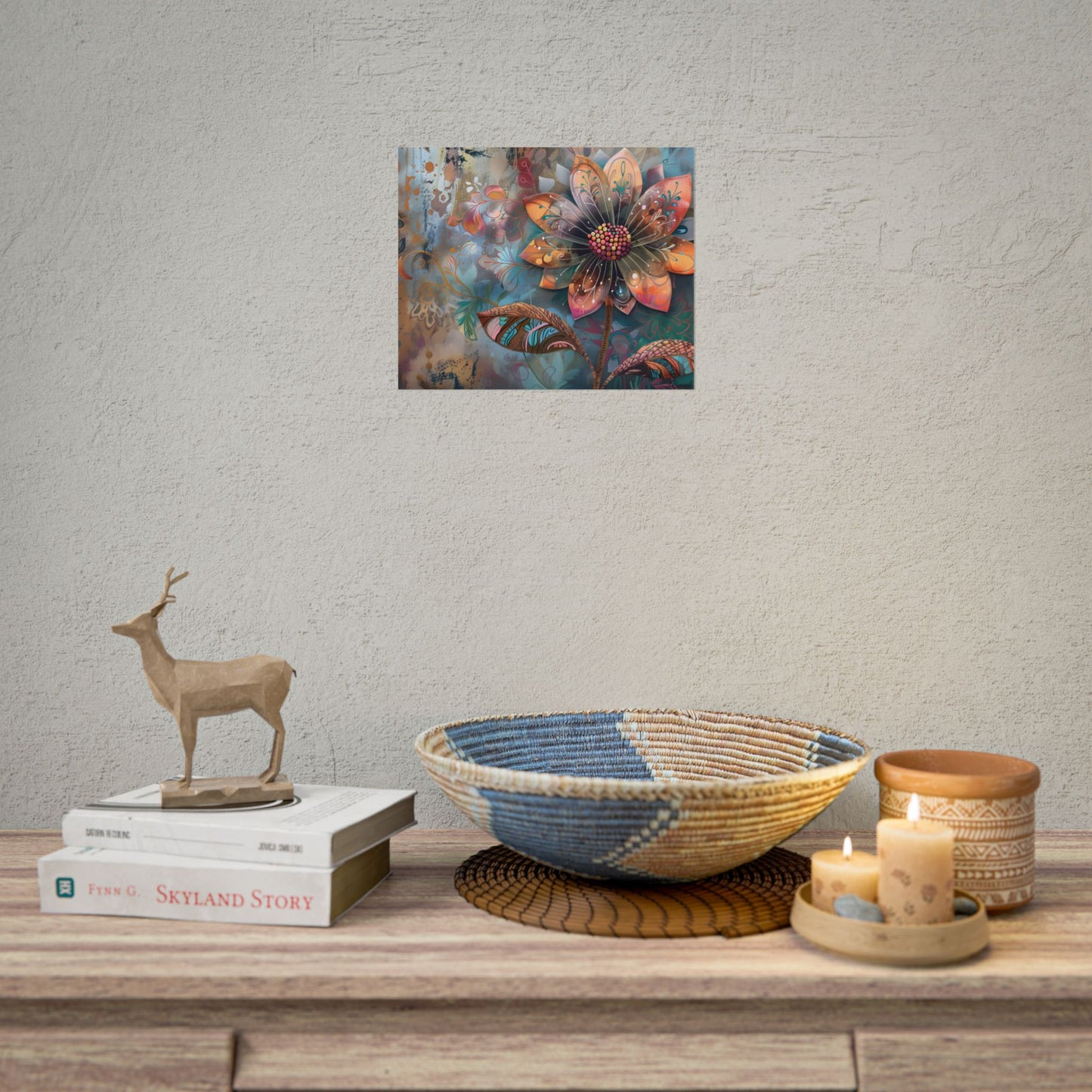 Blooming Flower: Growth Mindset in Whimsical Bloom - Poster