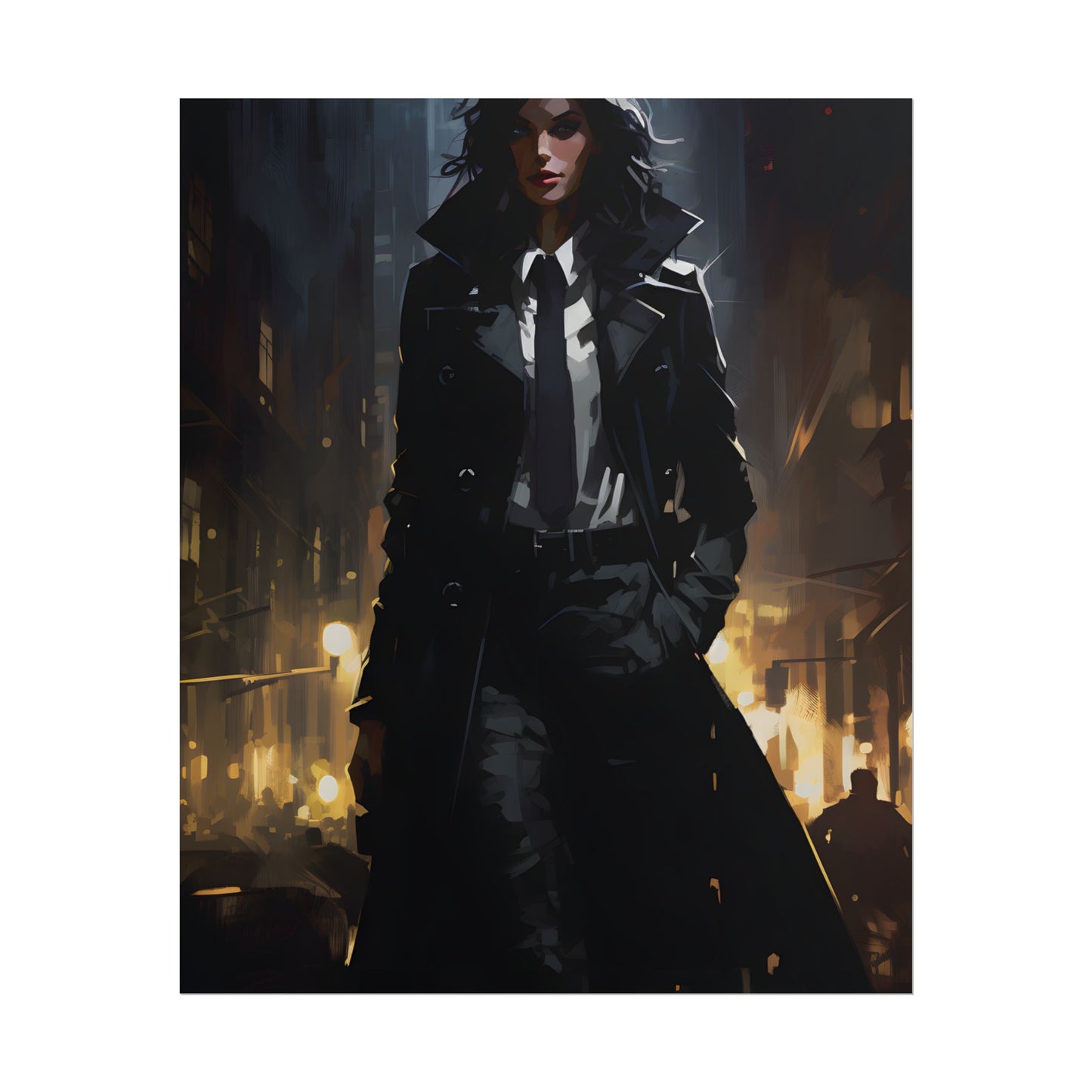 Urban Fantasy Detective: Mystery in City Streets - Poster
