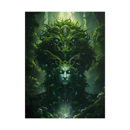 Mystical Forest Guardians: Ancient Tree Spirits Ethereal Artwork - Poster