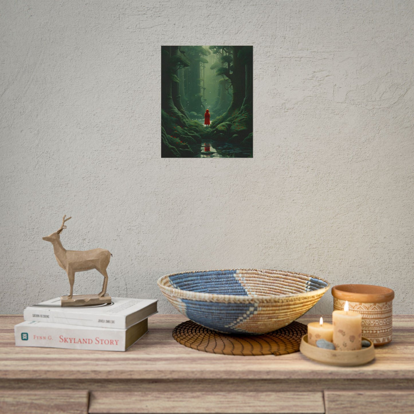 Casual Outdoors: Person in Nature Artwork - Poster