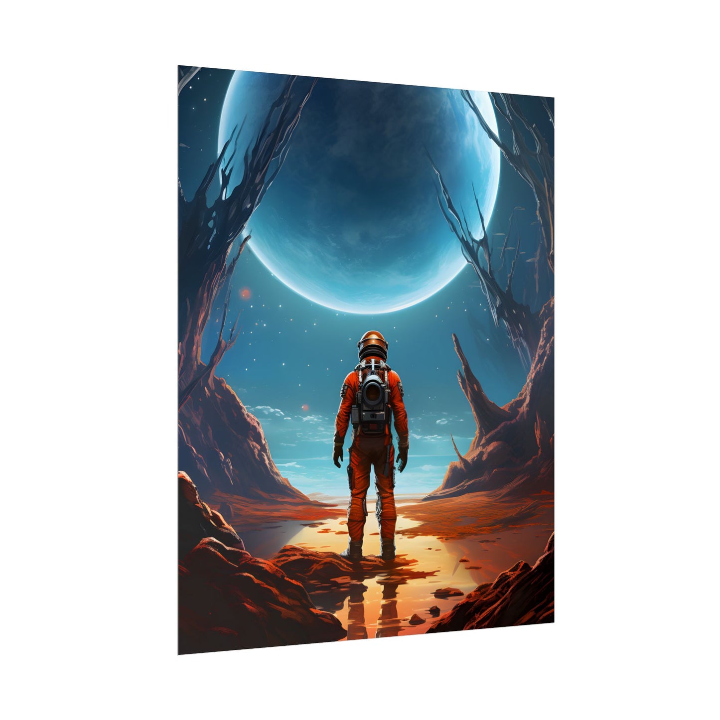 Futuristic Wilderness Explorer - Poster