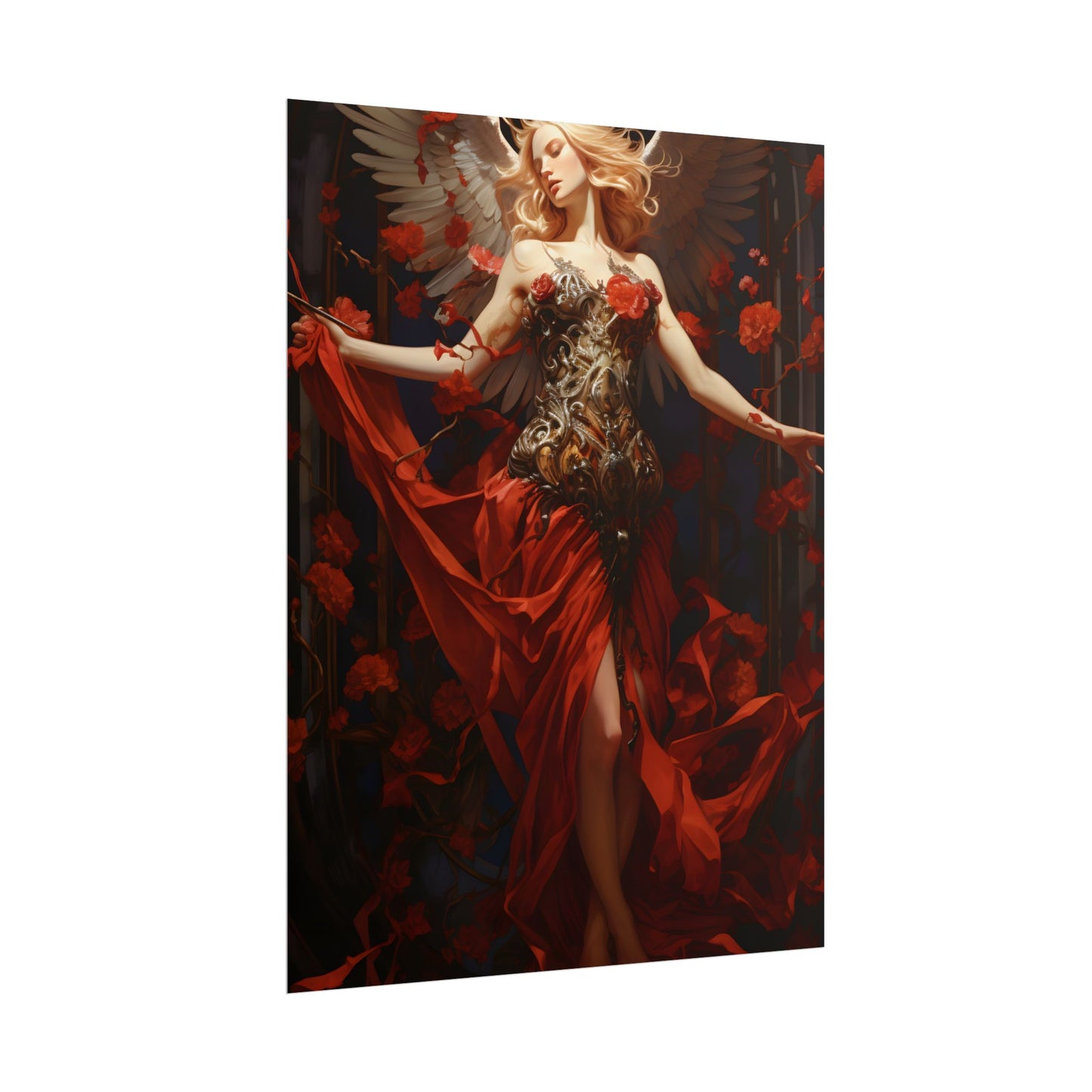 Enigmatic Guardian: A Figure of Mysterious Presence - Poster