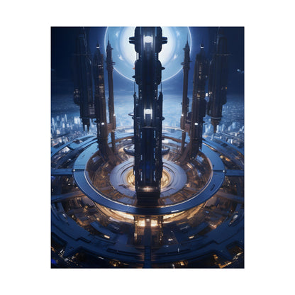 Massive Space Station: A Complex Oasis in Outer Space - Poster