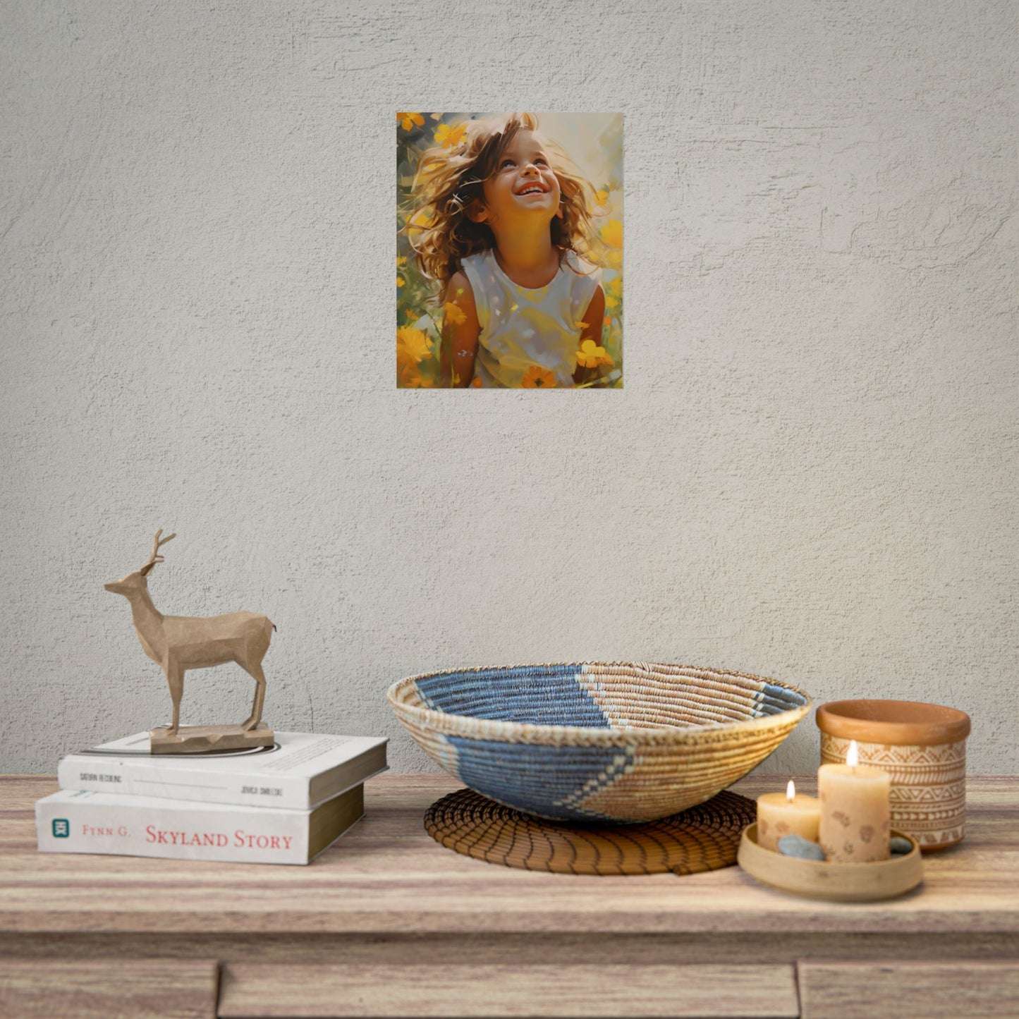 Childhood Innocence Portrait: A Candid Moment - Poster