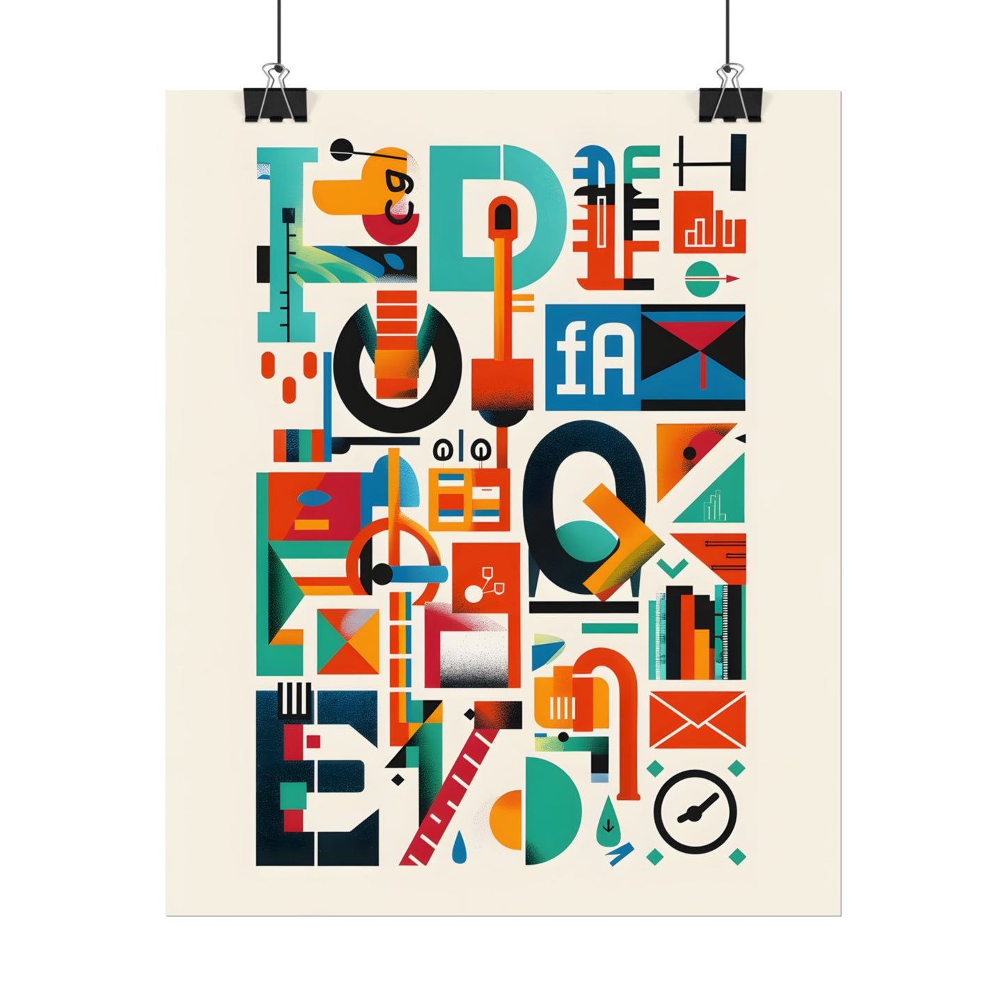Colorful Infographic: Statistics Explained with Letter L - Poster