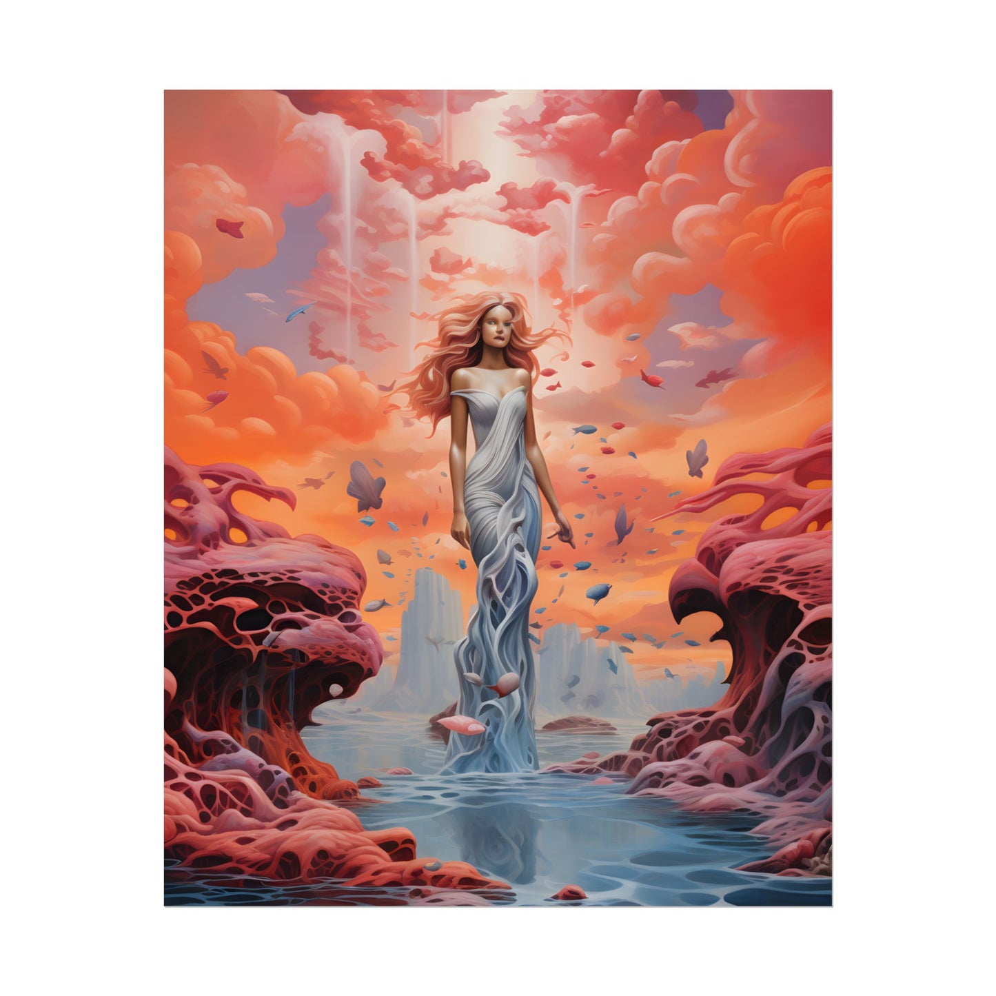 Immersive Dreamscape: A Surreal Journey through Psychedelic Art - Poster