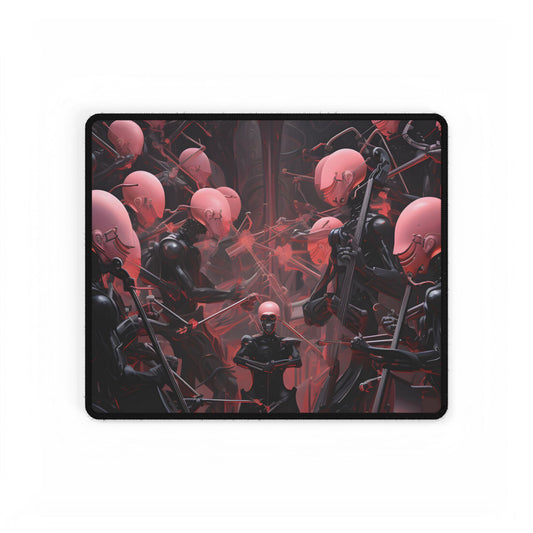 Robot Symphony: A Sentient Orchestra of Robots in Harmony - Desk Mat