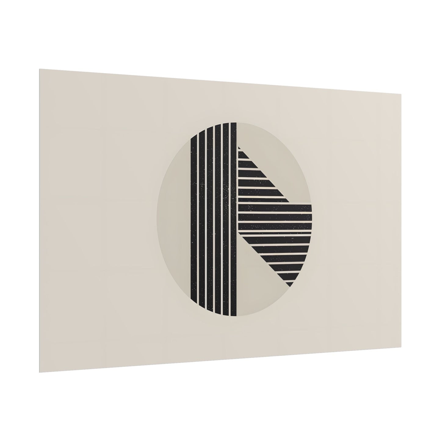 Modern Minimalist Poster: Bold Typography and Geometric Forms - Poster