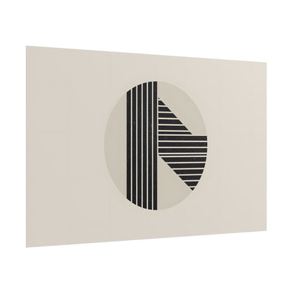 Modern Minimalist Poster: Bold Typography and Geometric Forms - Poster