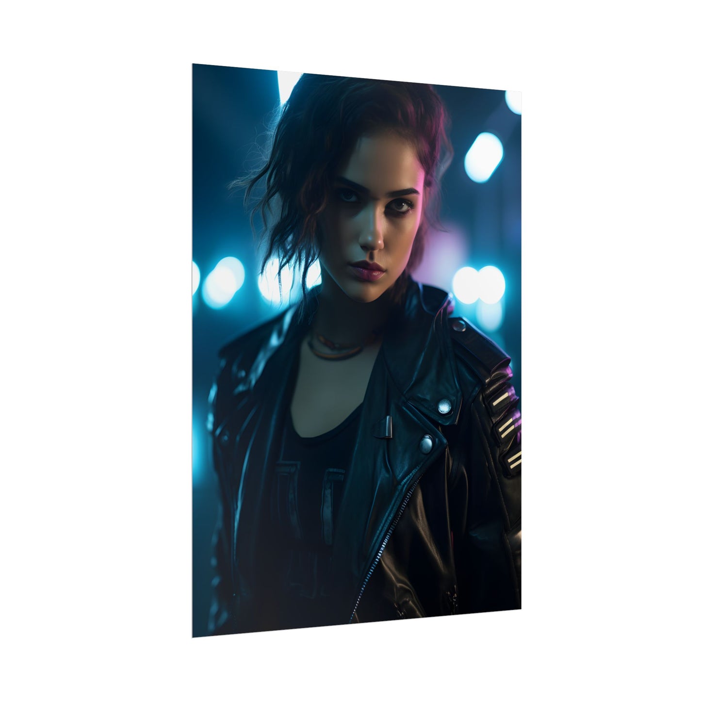 Cyberpunk Dark Beauty: Teenage Artwork - Poster