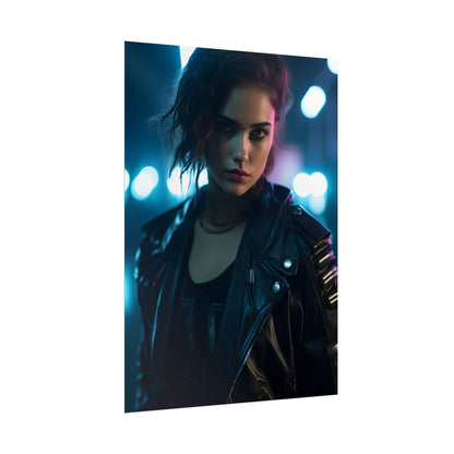 Cyberpunk Dark Beauty: Teenage Artwork - Poster