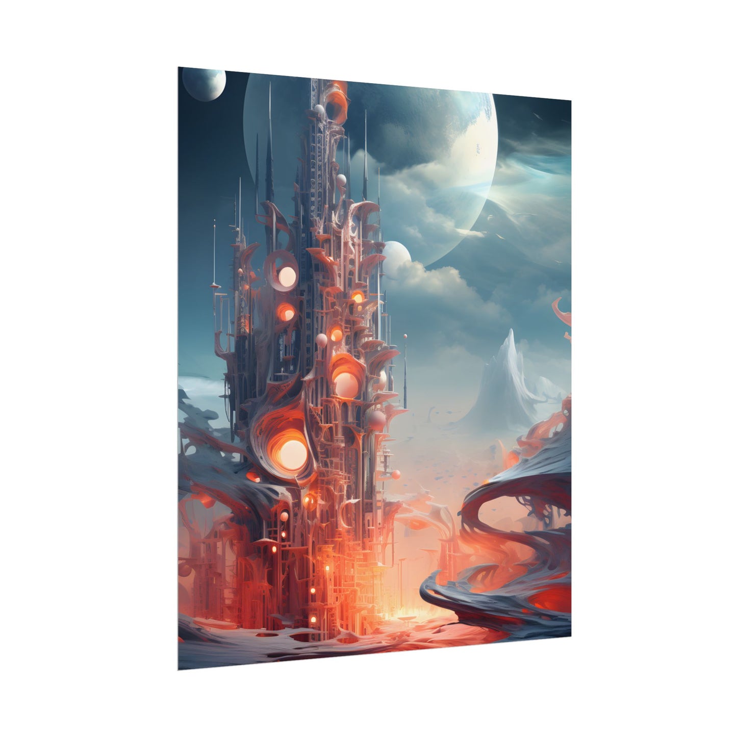 Cyber Dreams: Abstract Artwork - Poster