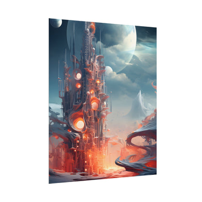 Cyber Dreams: Abstract Artwork - Poster