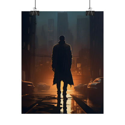 Urban Fantasy Detective: Serious Investigator Artwork - Poster