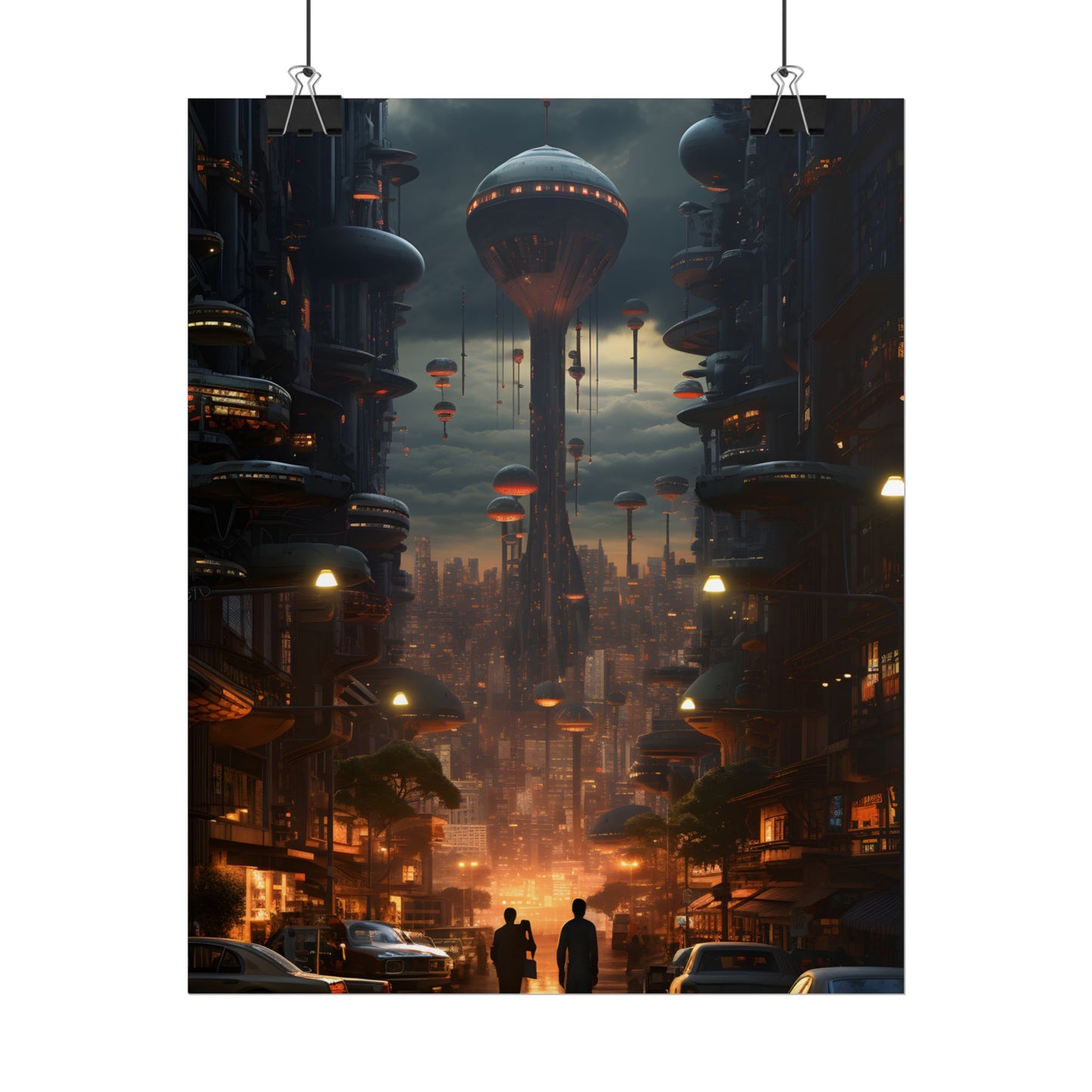 Dystopian Utopia: Perfect Urban Landscape Artwork - Poster