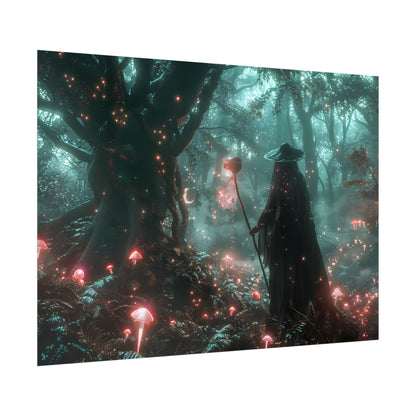 Whispers of Magic in Enchanted Woods: A Mysterious Encounter with the Witch - Poster