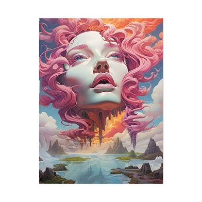 Dreamlike Vortex: Abstract Surreal Scene Art - Poster