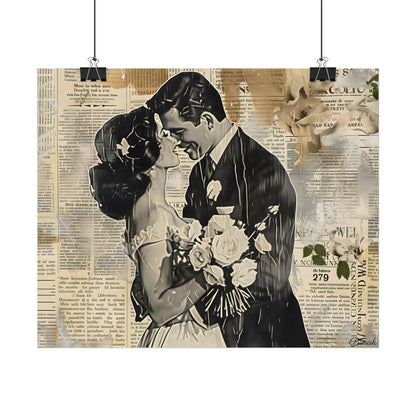 Vintage Romantic Couples: Whispers from the Past - Poster