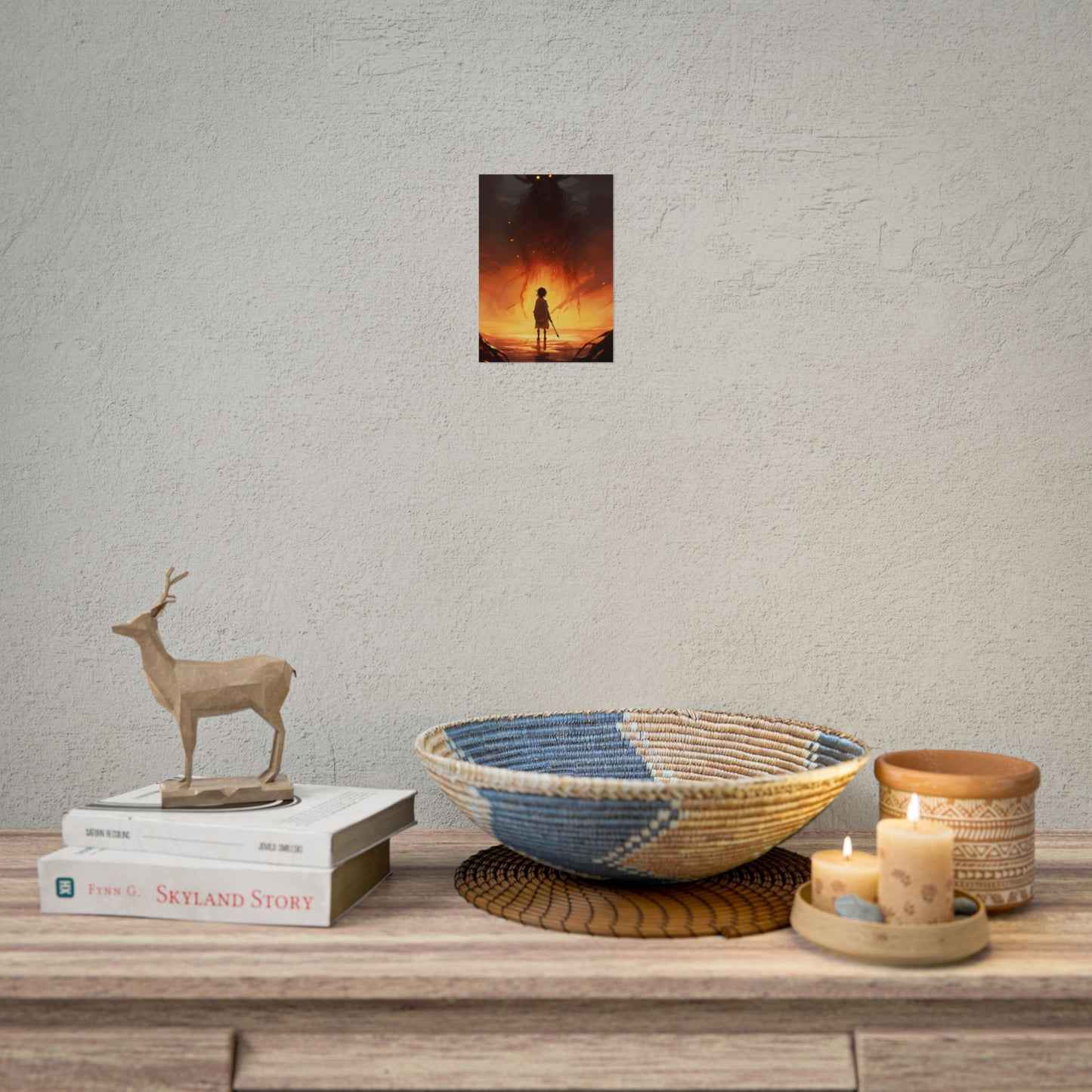 Cozy Kitchen Essentials: Wooden Cutting Board & Home Cooked Delights - Poster