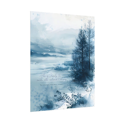 Peaceful Serenity: Winding River and Forest Reflections - Poster