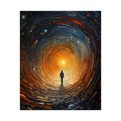 Space-Time Explorer: Intergalactic Adventure Digital Art - Poster