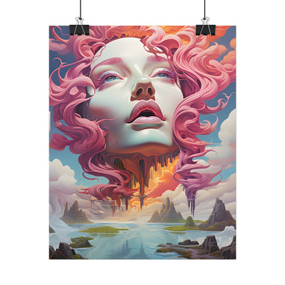 Dreamlike Vortex: Abstract Surreal Scene Art - Poster
