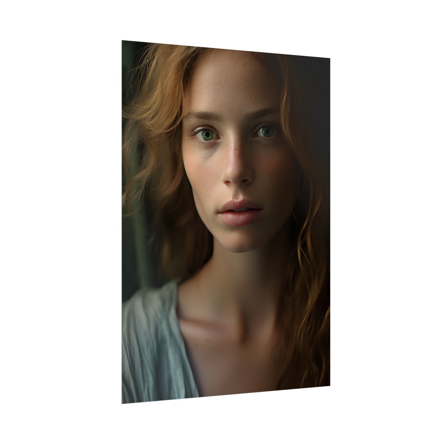 Close-Up Joy: Light Blue Eyes - Poster