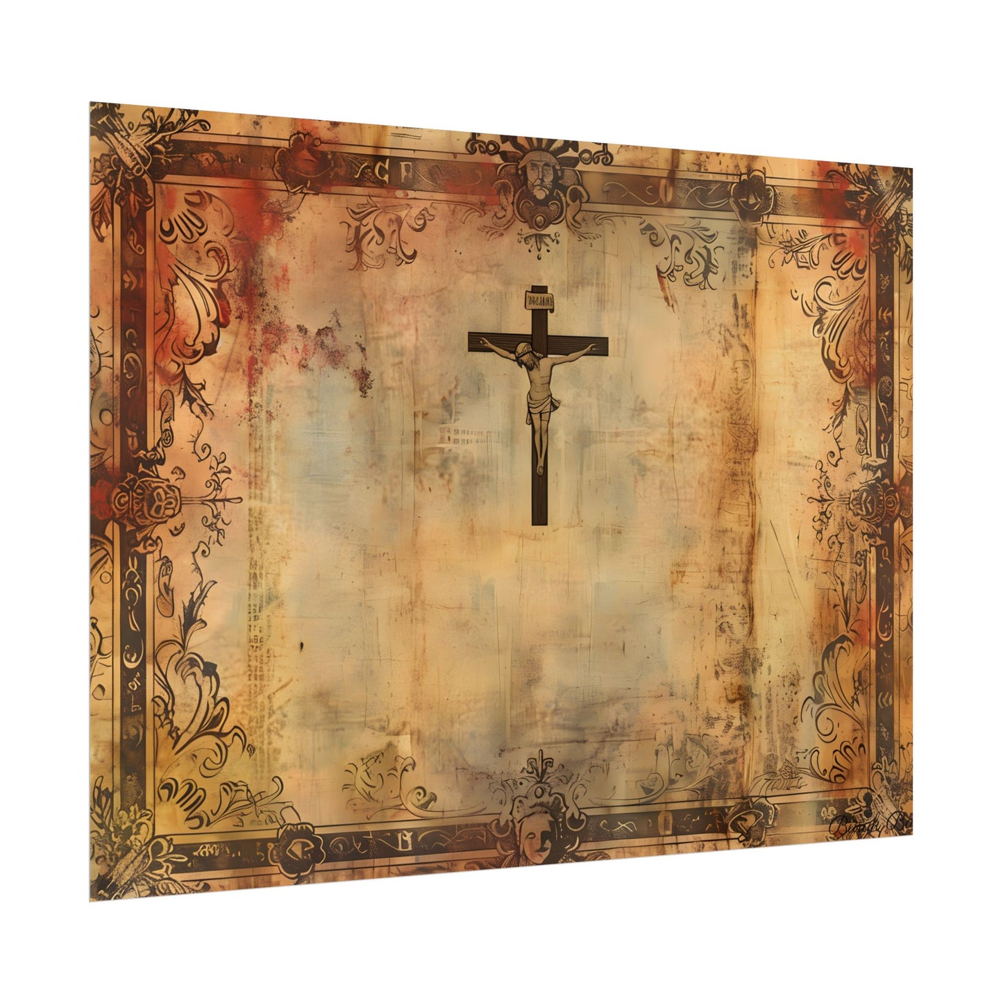 Vintage Biblical Art Print: A Historical Scene - Poster