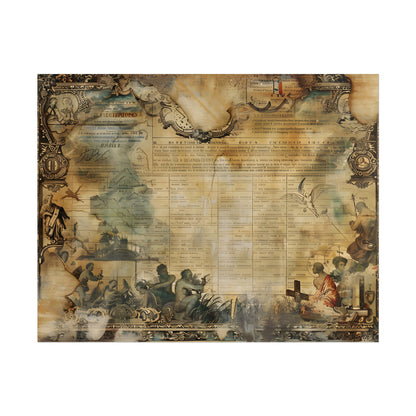 Vintage Biblical Scene: Medieval Art Poster - Poster