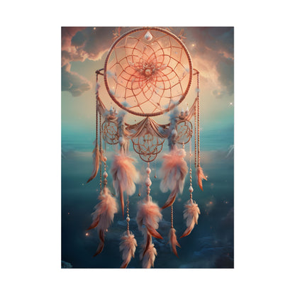 Ethereal Dreamcatcher Realm: Surreal Dreamscape Digital Art - Poster