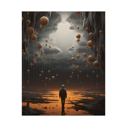 Freedom in Nature: Casual Outdoor Portrait - Poster