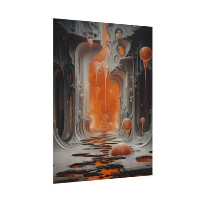 Surreal Fantasy: Tears in Reality with Portals Digital Art - Poster
