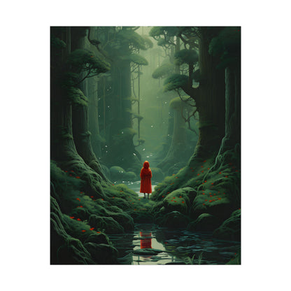 Casual Outdoors: Person in Nature Artwork - Poster