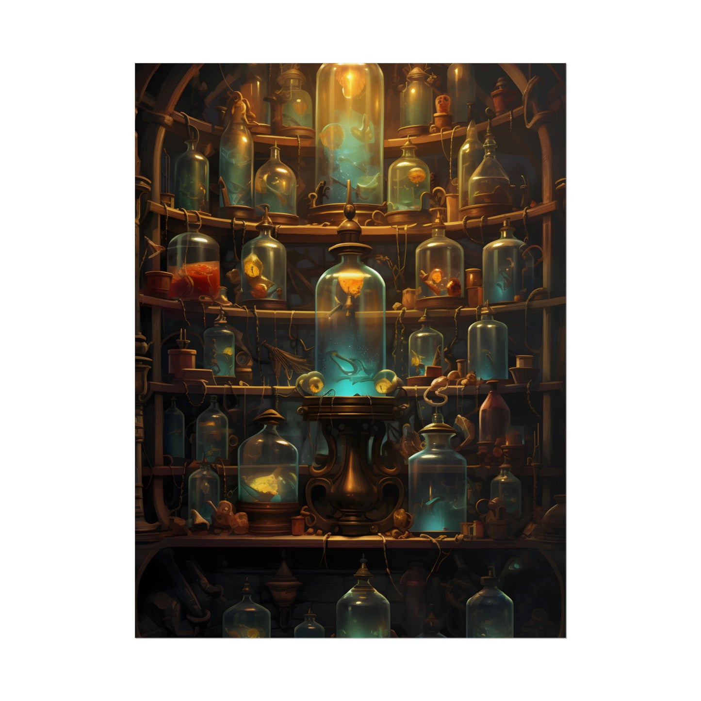 Lab Curiosities: Mysterious Research Space Artwork - Poster