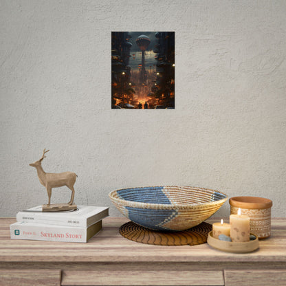 Dystopian Utopia: Perfect Urban Landscape Artwork - Poster