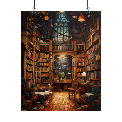 Charming Magical Bookshop: Cozy Book Lover's Paradise - Poster