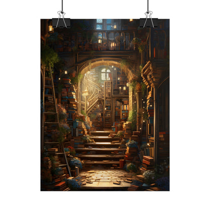 Magical Bookshop: Cozy Artwork of a Charming Bookshop - Poster