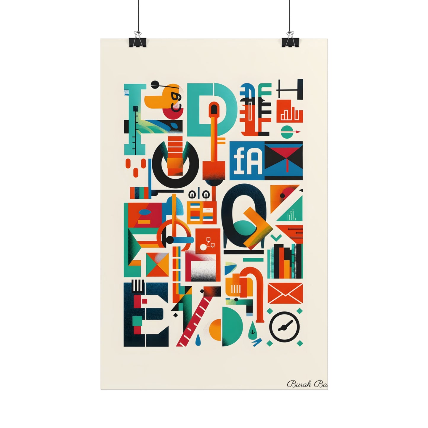 Colorful Infographic: Statistics Explained with Letter L - Poster