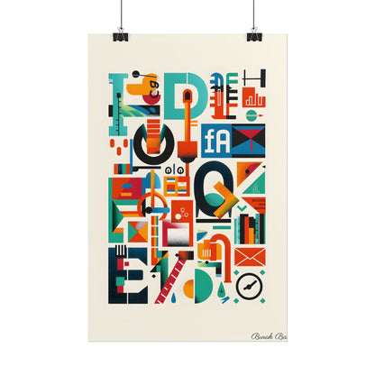 Colorful Infographic: Statistics Explained with Letter L - Poster