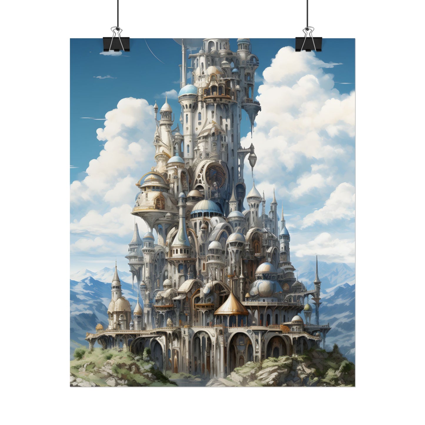 Floating City Columbia 6: Breathtaking Modern Cityscape - Poster