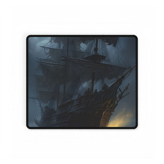 Mysterious Ghost Pirate Ship Sail - Desk Mat